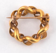 Seed-Pearl and Gold Brooch Edwardian