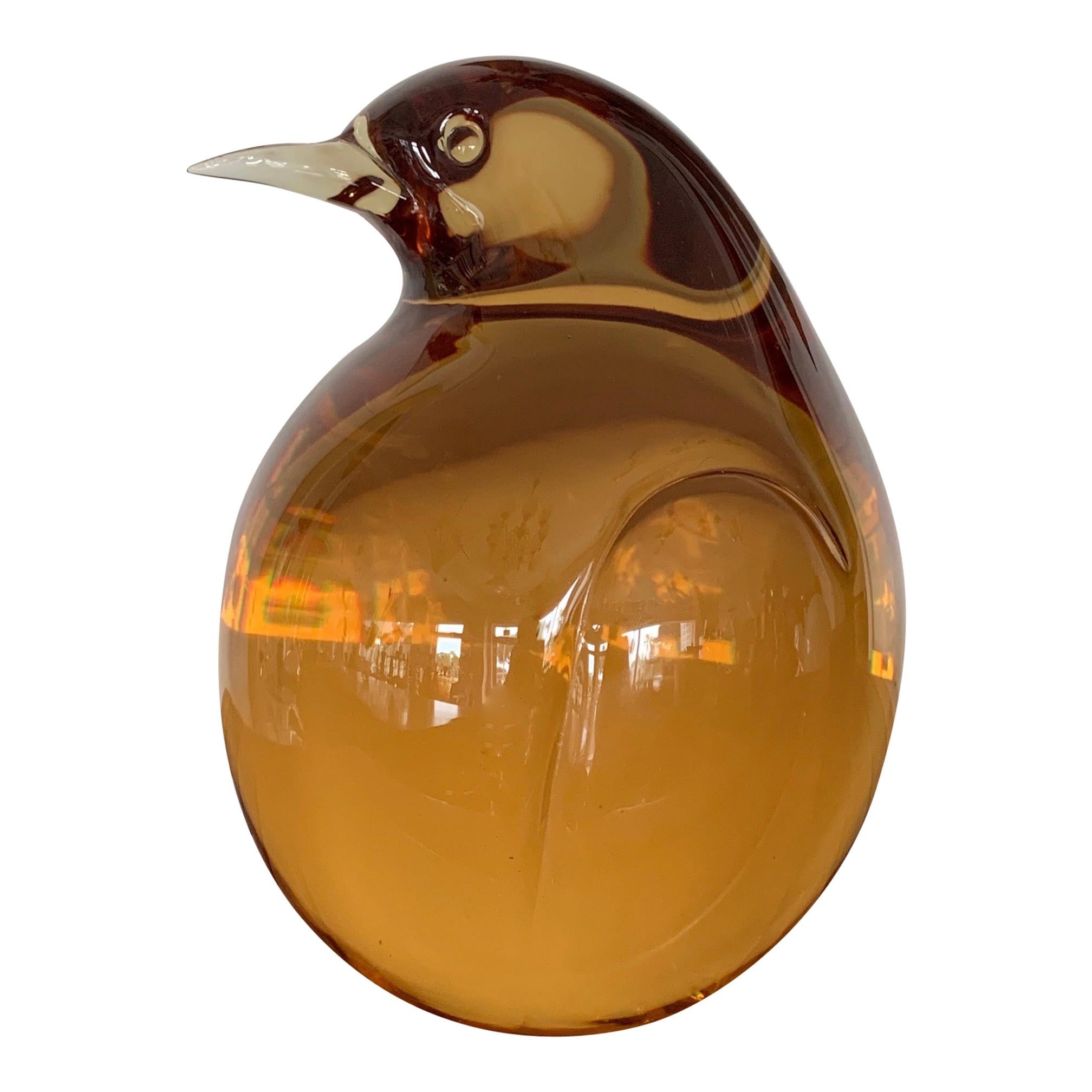 Seguso Glass Pigeon For Sale