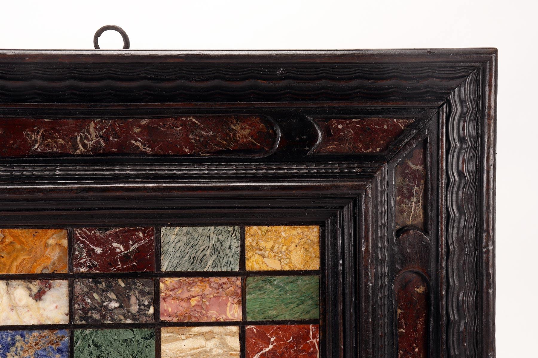 19th Century A selection of 30 antique Grand Tour marquetry marbles, Italy 1850.  For Sale