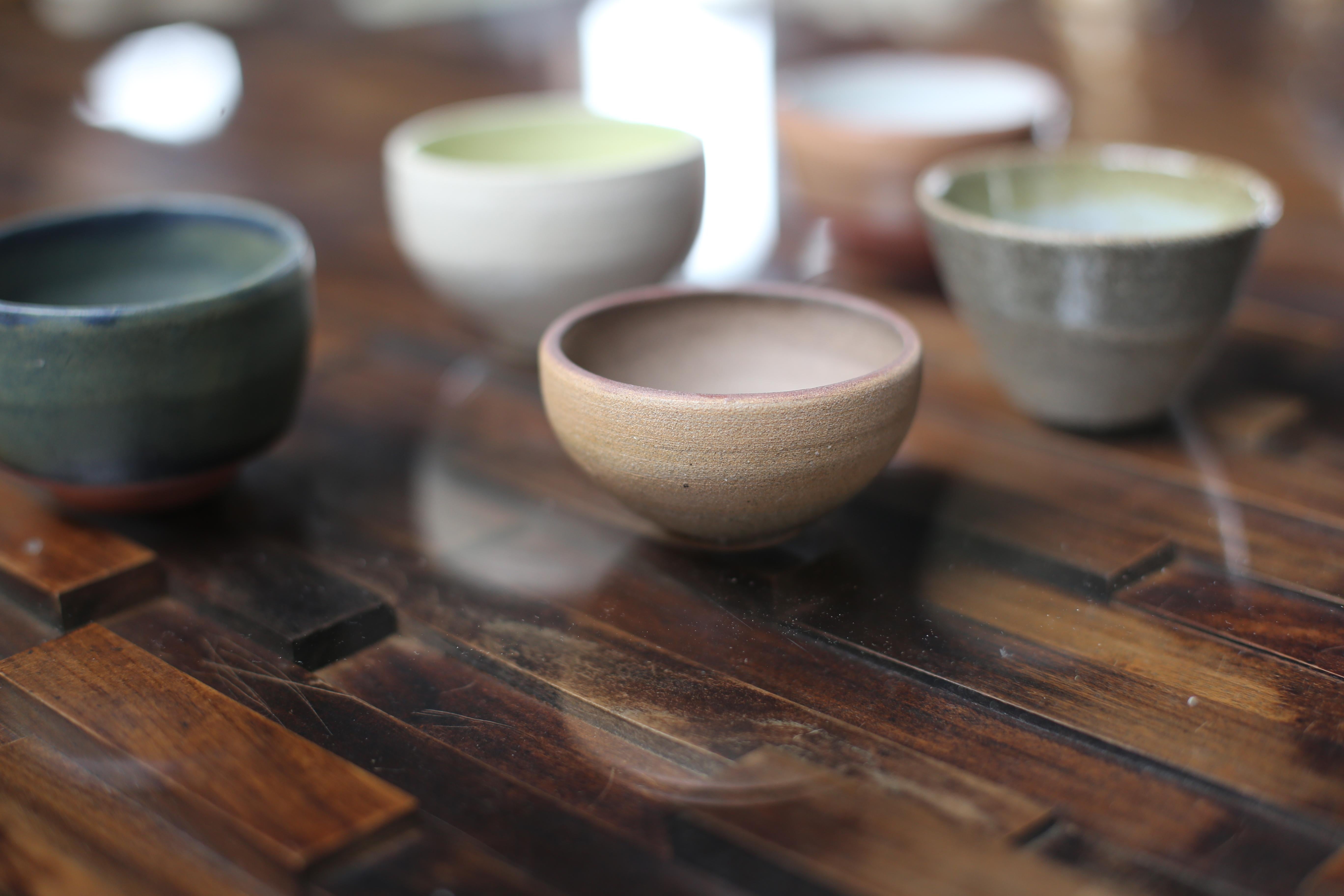 Ceramic Selection of 5 Tea Cups