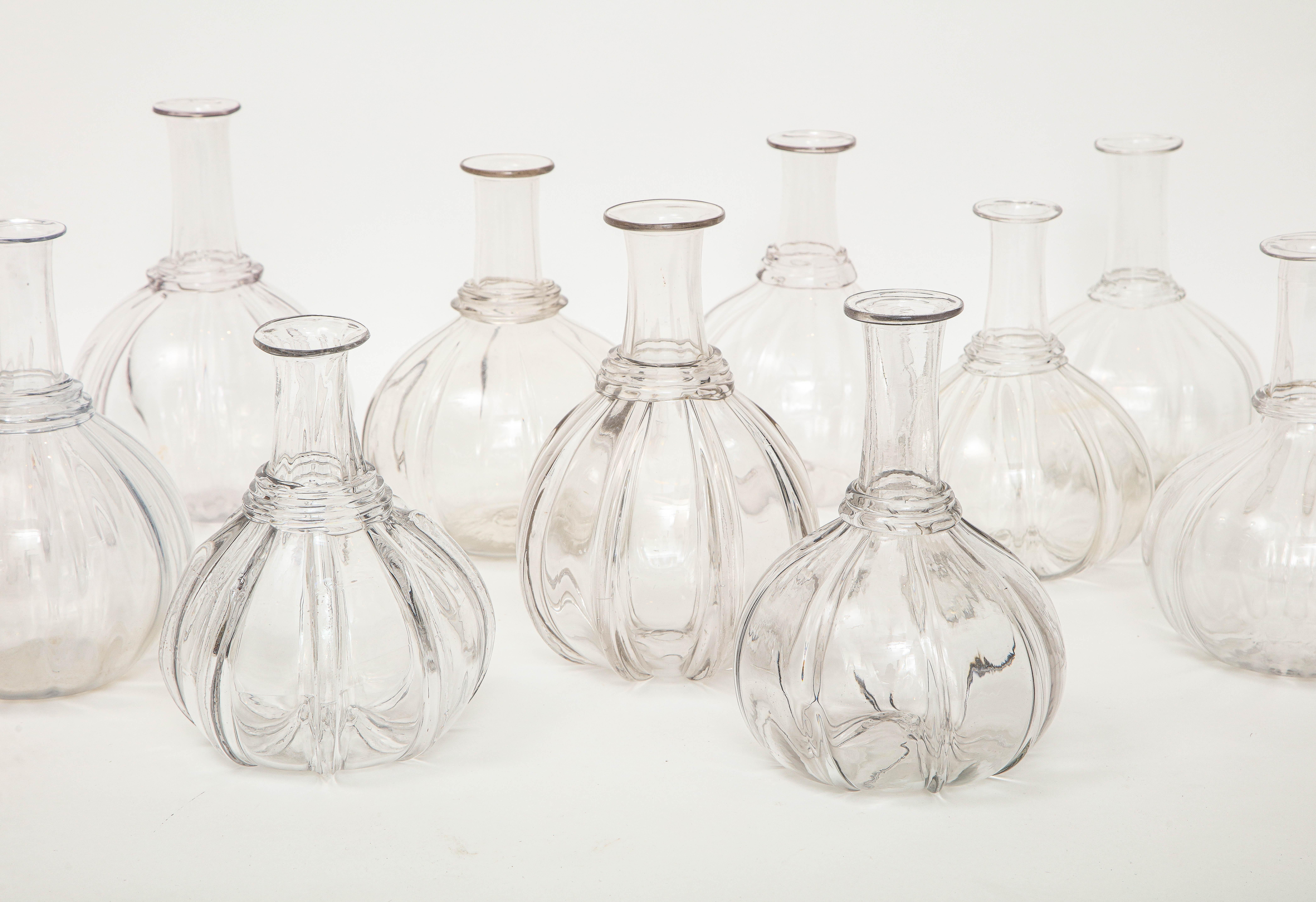 Selection of Swedish Blown Water Carafes, 19th Century In Good Condition In New York, NY