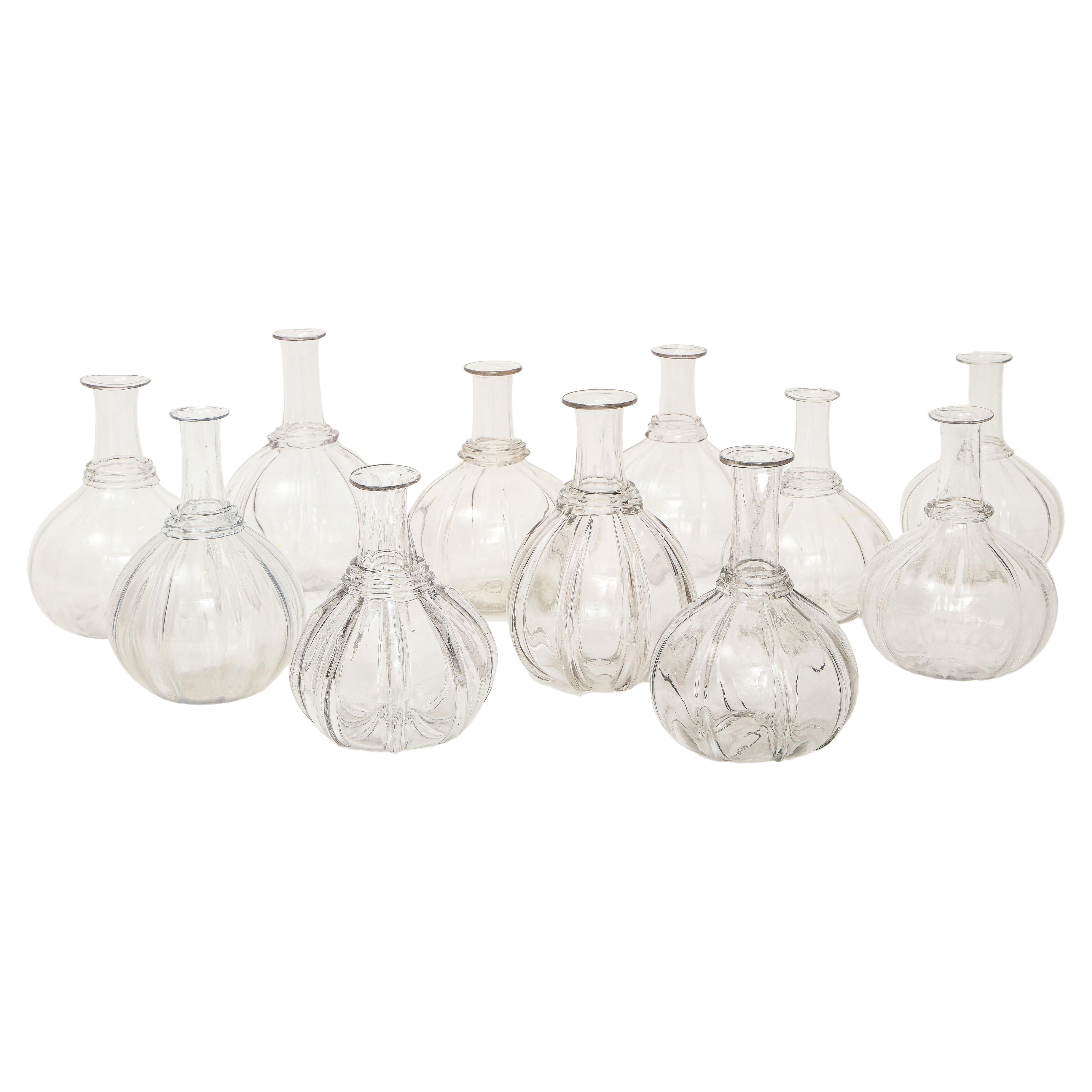 Selection of Swedish Blown Water Carafes, 19th Century