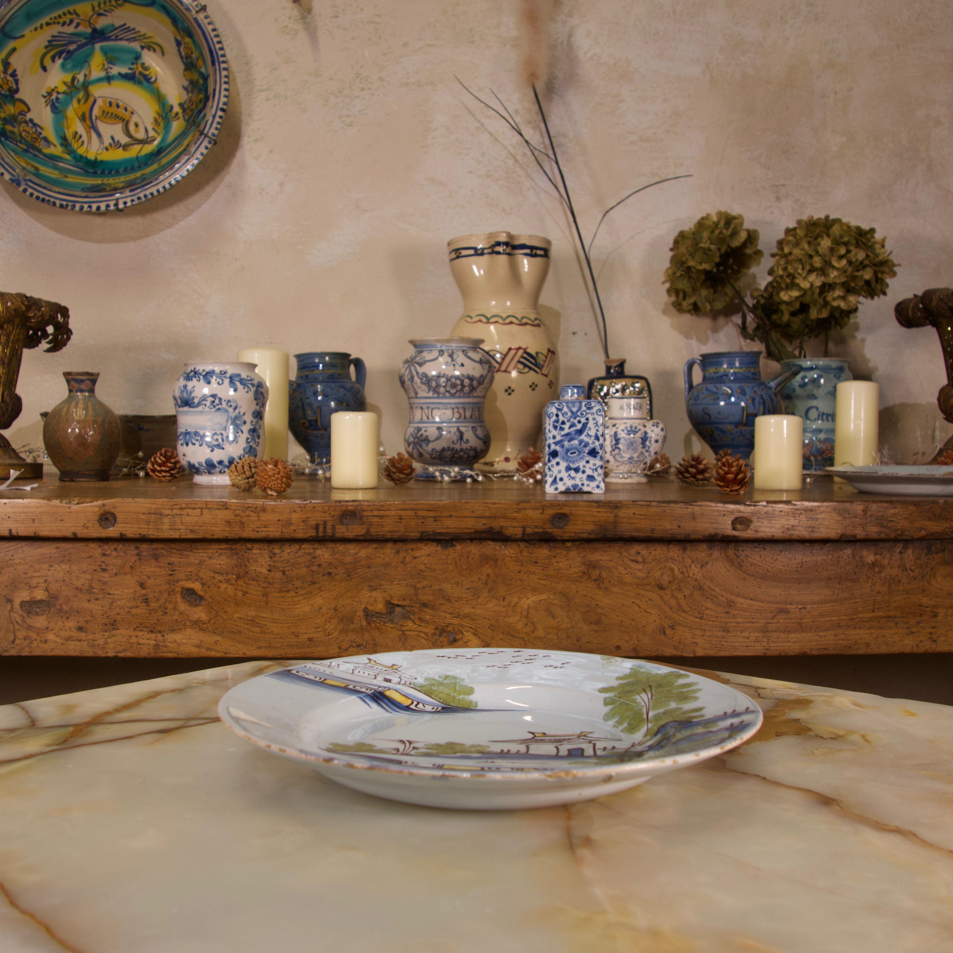Selection of Three 18th Century English/Bristol Delft Plates 4