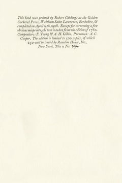 A Sentimental Journey Through France and Italy by Mr. Yorick (Laurence Stern)