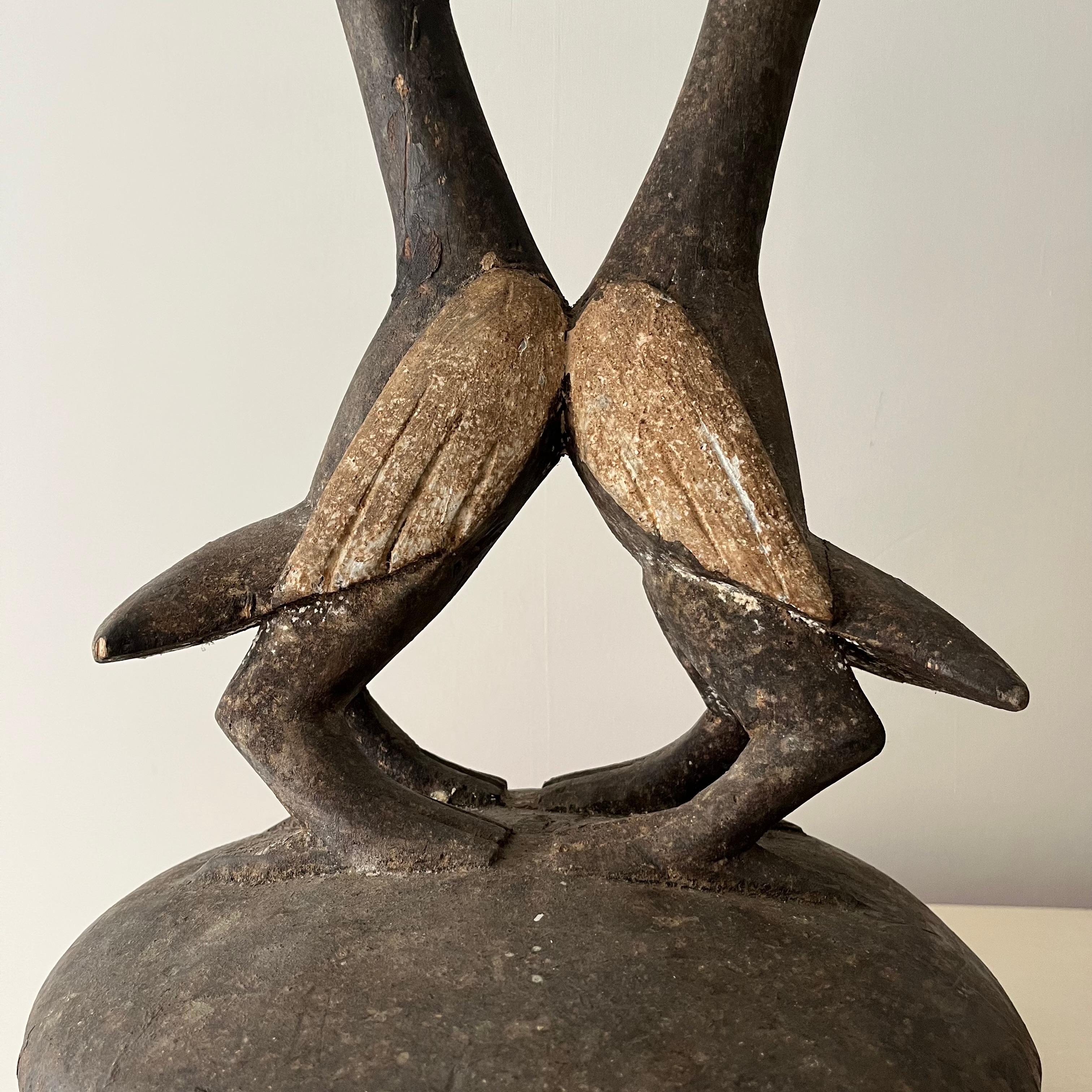 Una scultura Senufo di due uccelli in vendita 2