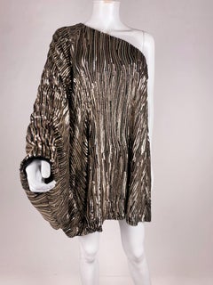 A Sequin top or mini-dress with bat handle For a Party - France Circa 1980