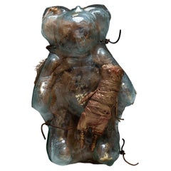 Un osito de peluche de cristal de época Serge Mansau