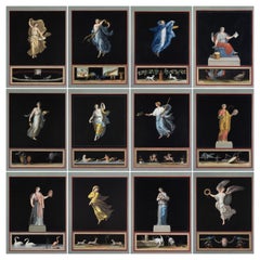 Une série de 12 aquarelles du 18e siècle de Michelangelo Maestri