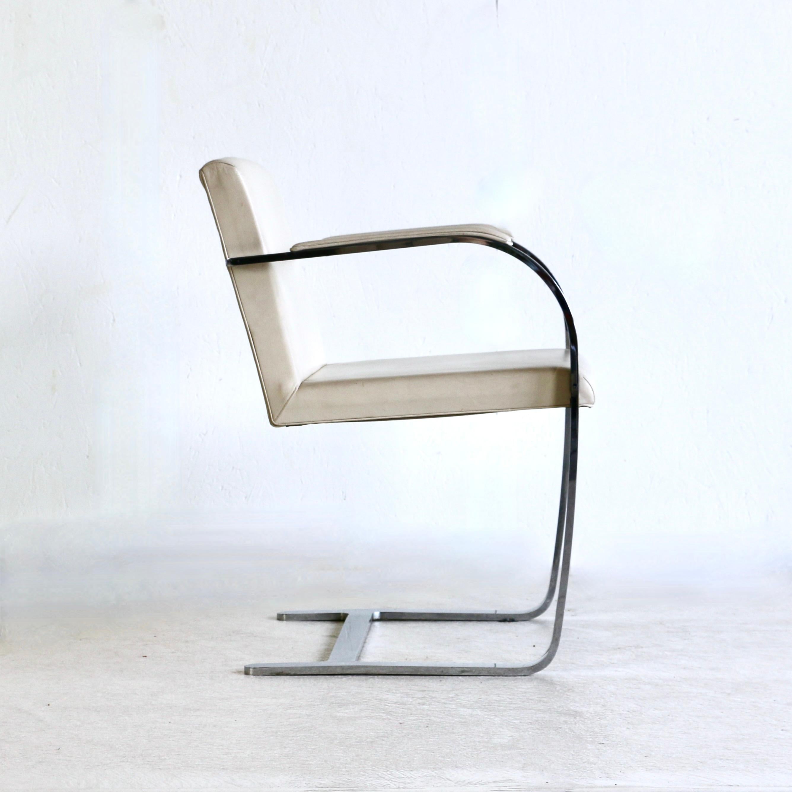 A series of eight BRNO armchairs by Mies Van Der Rohe, Knoll USA edition 1980s. For Sale 1
