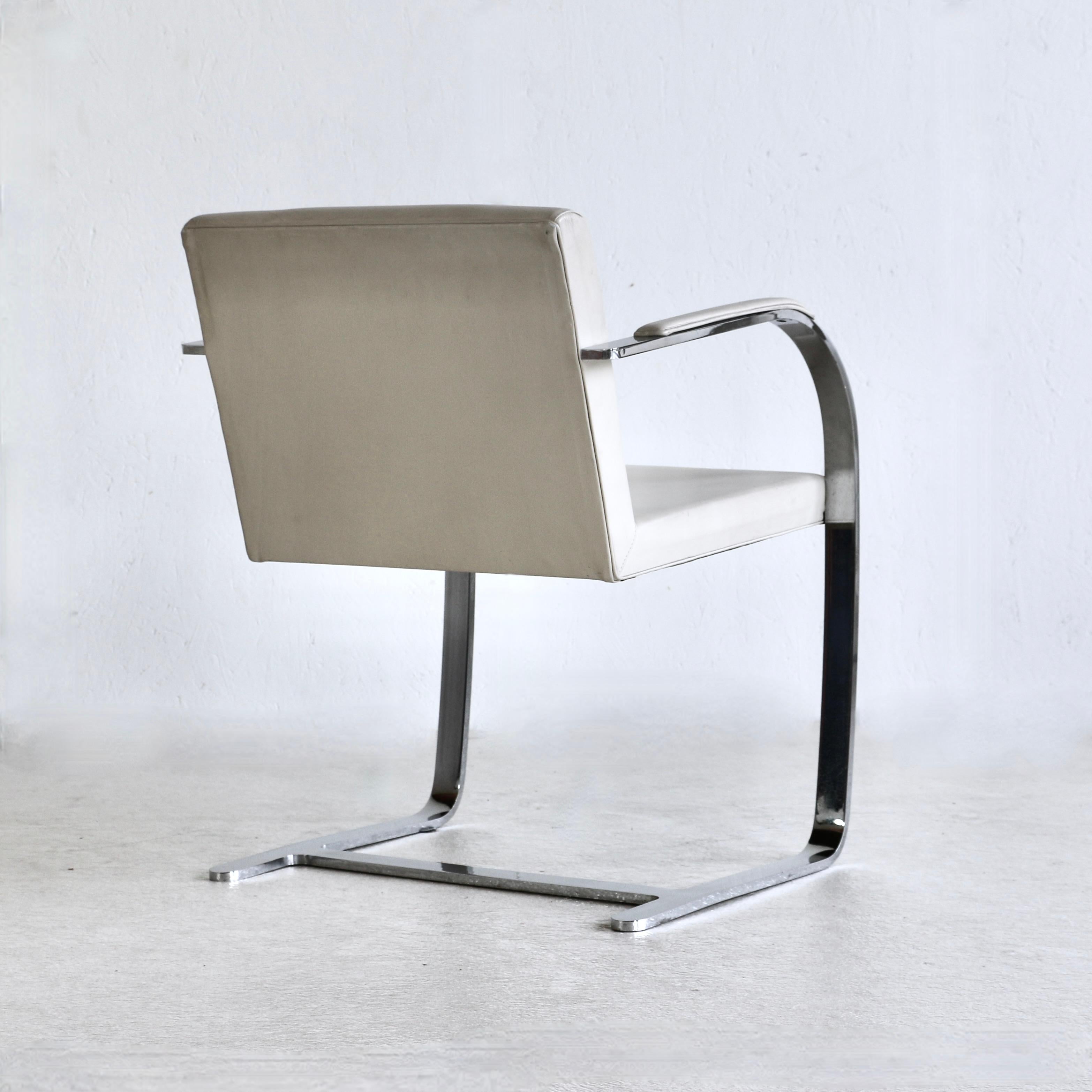 A series of eight BRNO armchairs by Mies Van Der Rohe, Knoll USA edition 1980s. For Sale 2