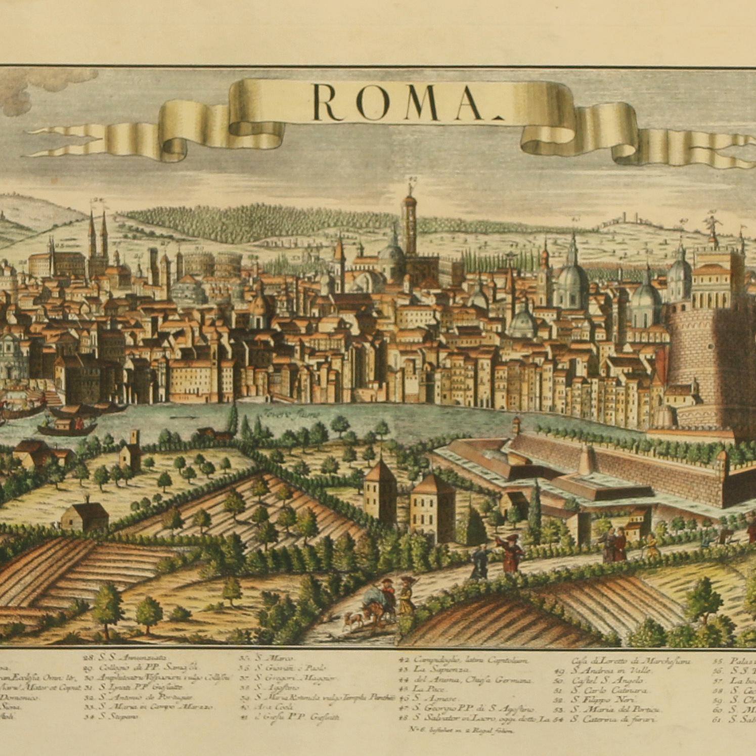 A Series of Historical Maps of Italian Cities For Sale 1