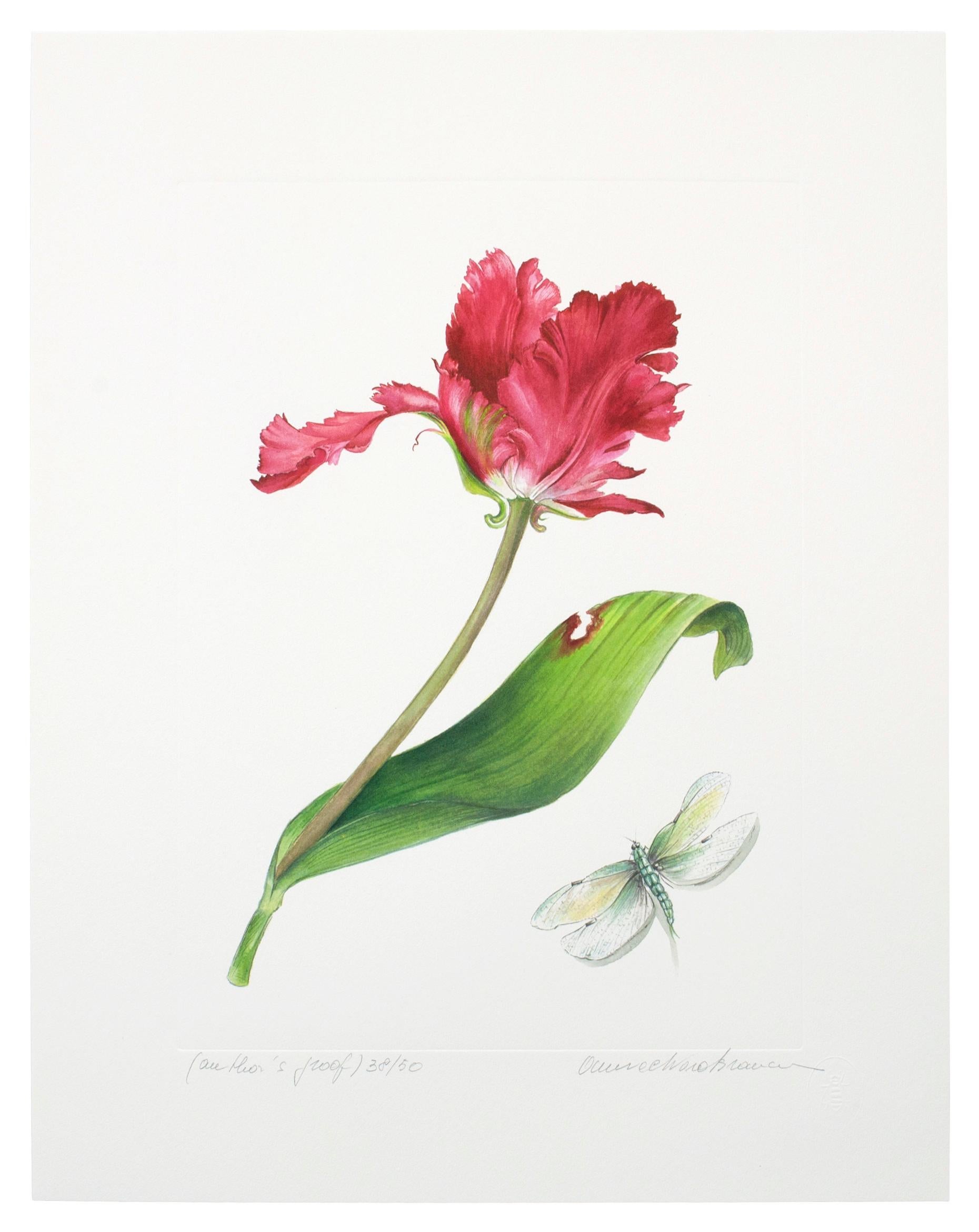 Hand-Painted Series of Watercolor Tulip Prints by Anna Chiara Branca