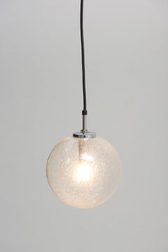Set Bubble Glass Pendant Lamps, Glashütte Limburg
