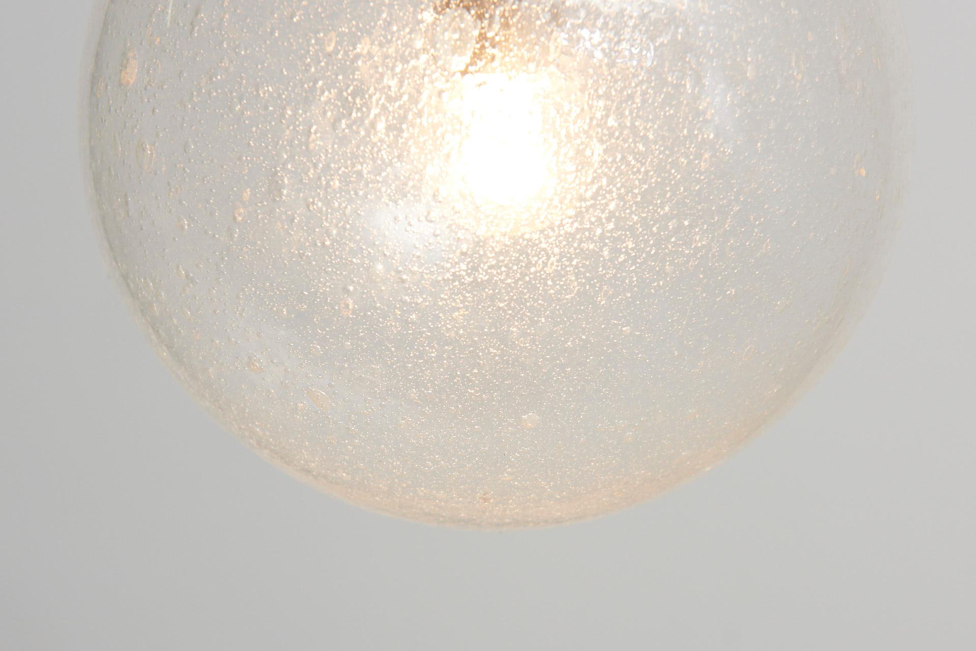 Set Bubble Glass Pendant Lamps, Glashütte Limburg 2