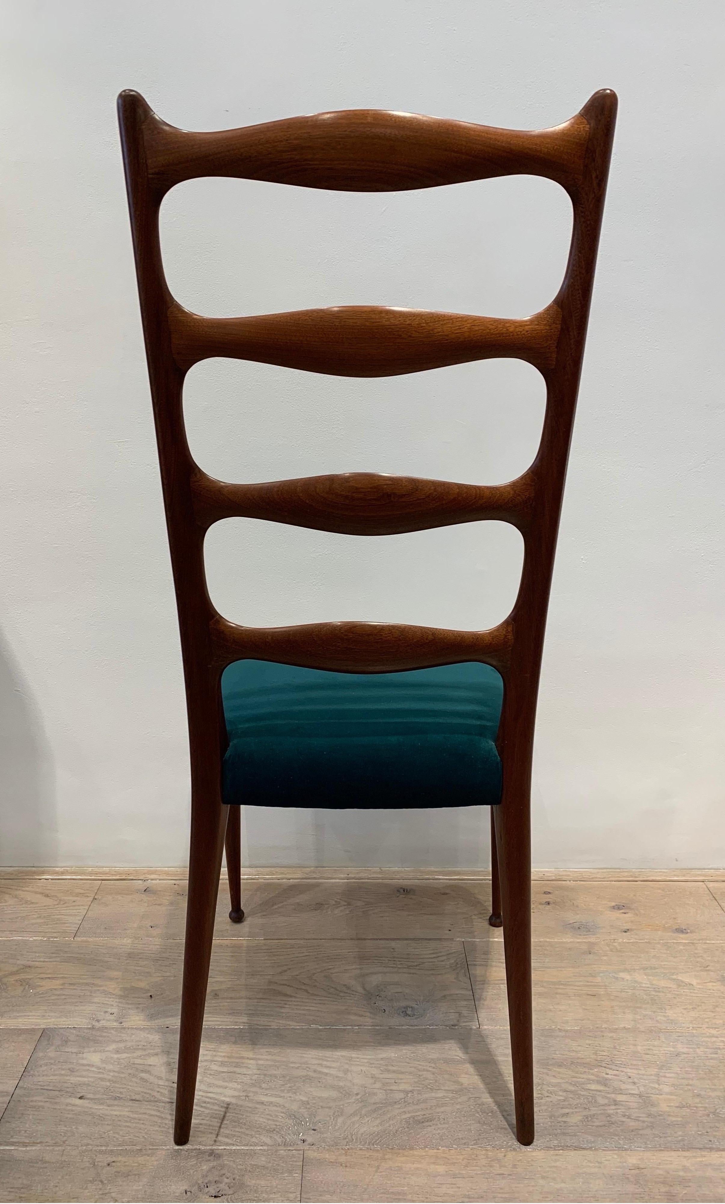 Set of 10 Italian Chairs, 1940s 1