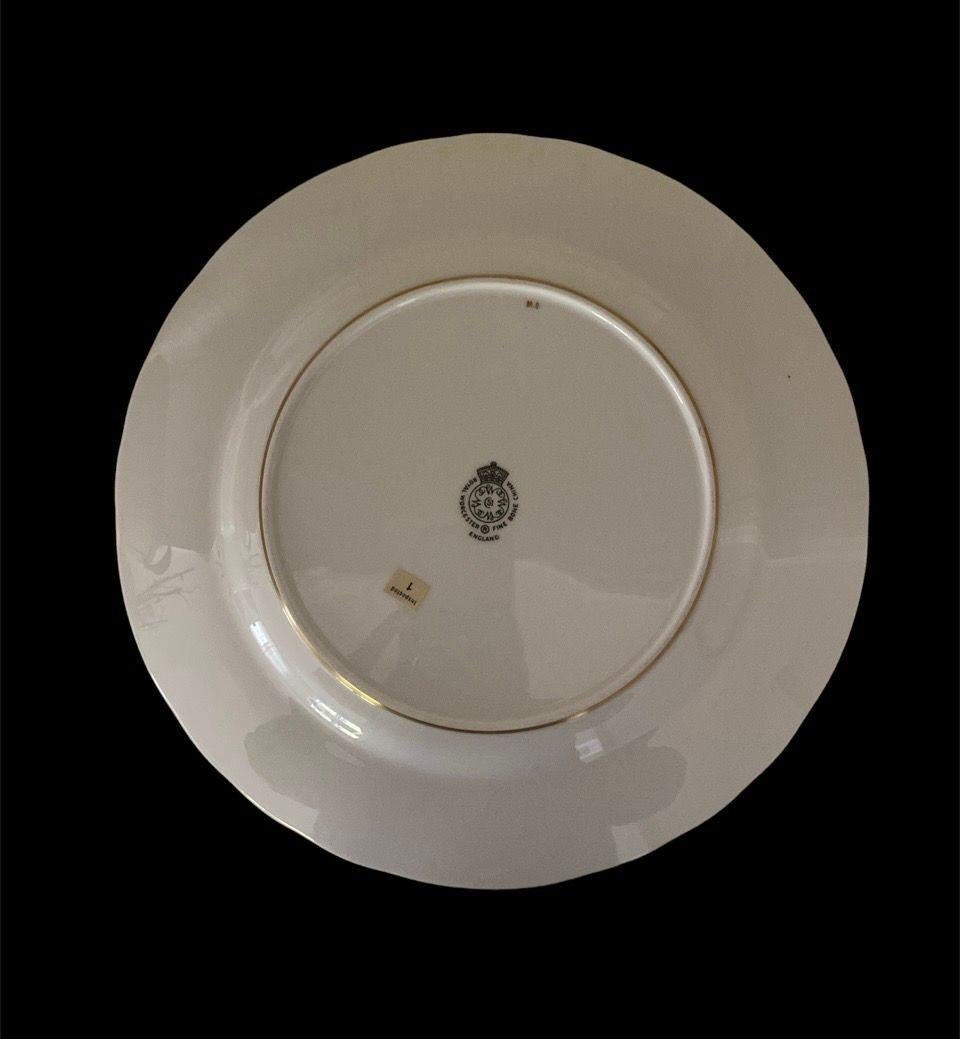 Set of 10 Royal Worcester Black Dragon Dinner Plates 2