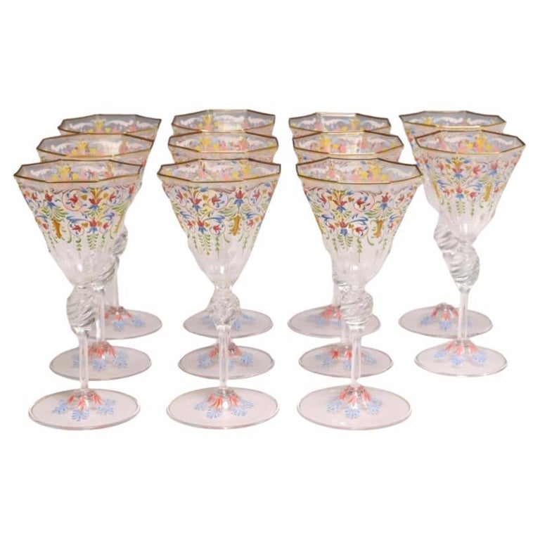 https://a.1stdibscdn.com/a-set-of-11-antique-venetian-goblets-beautiful-enamel-work-knob-stems-for-sale/f_17272/f_362163321695065217369/f_36216332_1695065217604_bg_processed.jpg?width=768