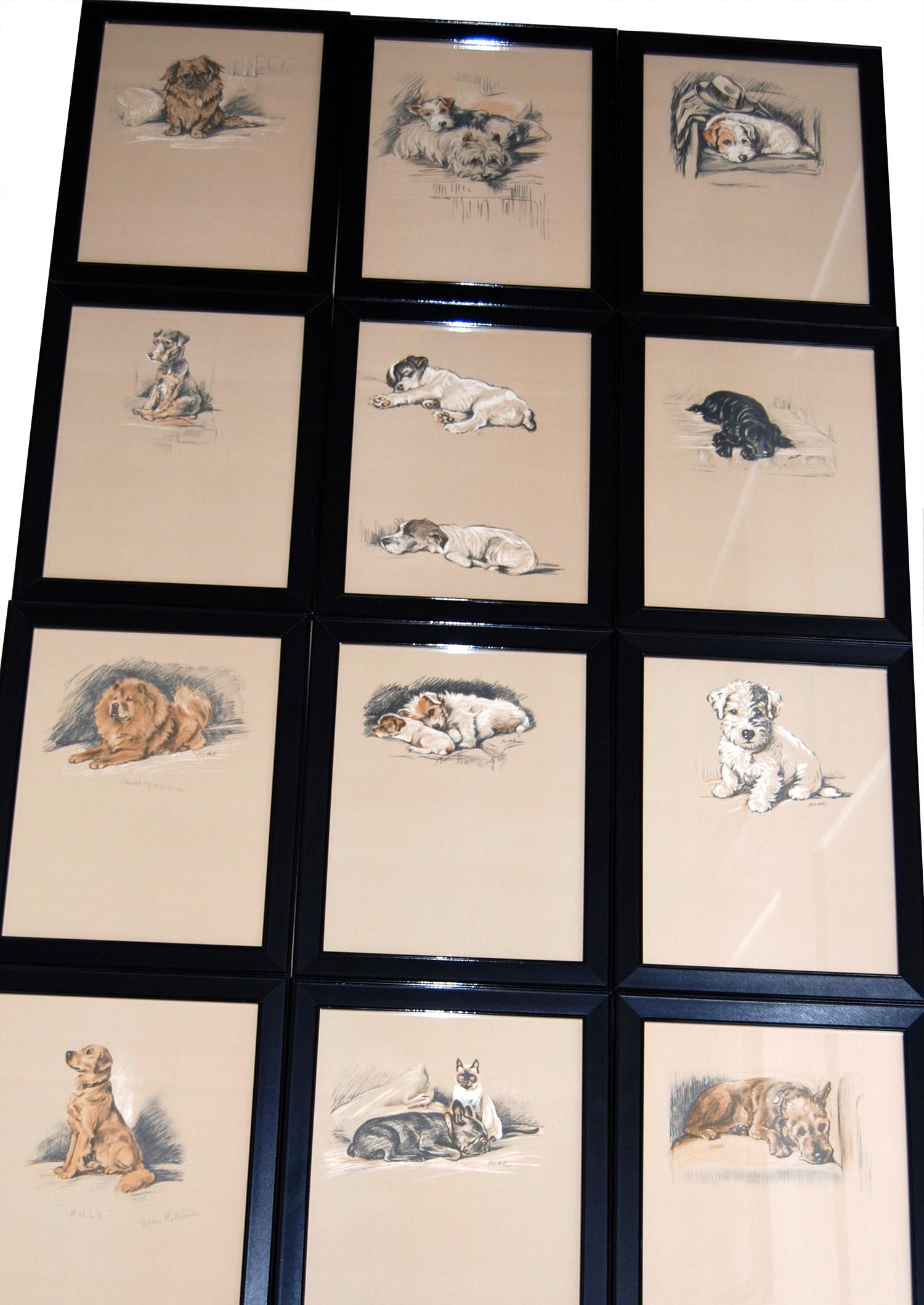 Set of 12 Lucy Dawson Dog Prints 1