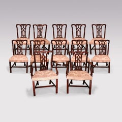 A set of 12 Mid 19th century mahogany Dining Chairs.