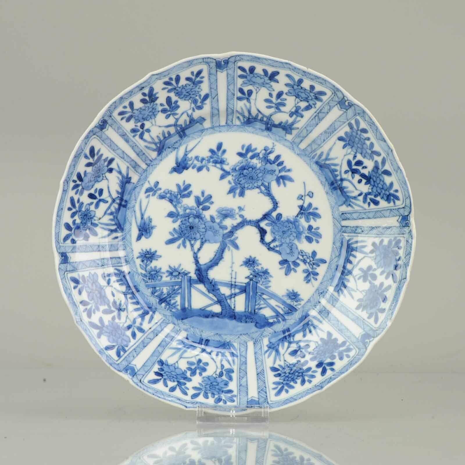 Set of Chinese Blue and White Plate for Wall Decoration Porcelain China For Sale 2
