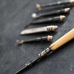 Set of 19th Century Dental Hygiene Tools