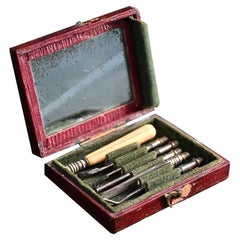 Set of 19th Century Dental Hygiene Tools