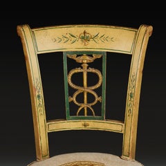 A Set of 19th Century North Italian Painted Chairs