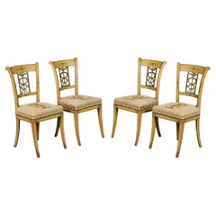 A Set of 19th Century North Italian Painted Chairs
