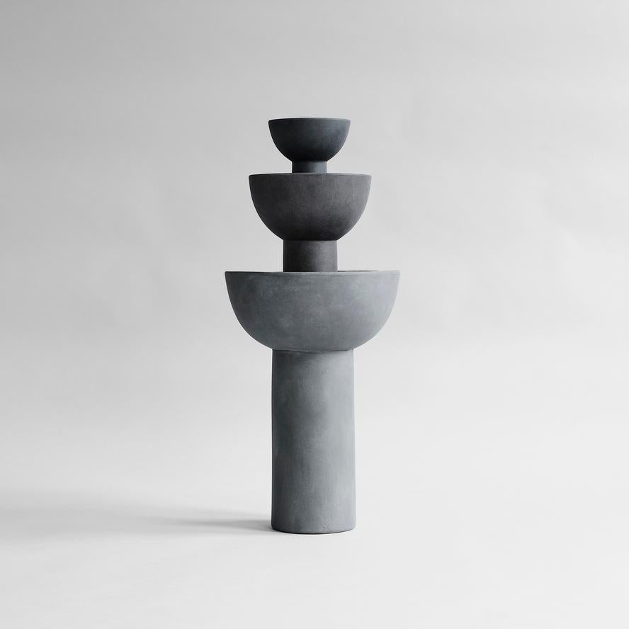 A Set of 2 Block Vase Big by 101 Copenhagen
Designed by Nicolaj Nøddesbo & Tommy Hyldahl
Dimensions: L30 / W30 / H43 CM
Materials: Ceramic

The Block are handmade ceramic vases that come in three sizes each in a different color. The block vase