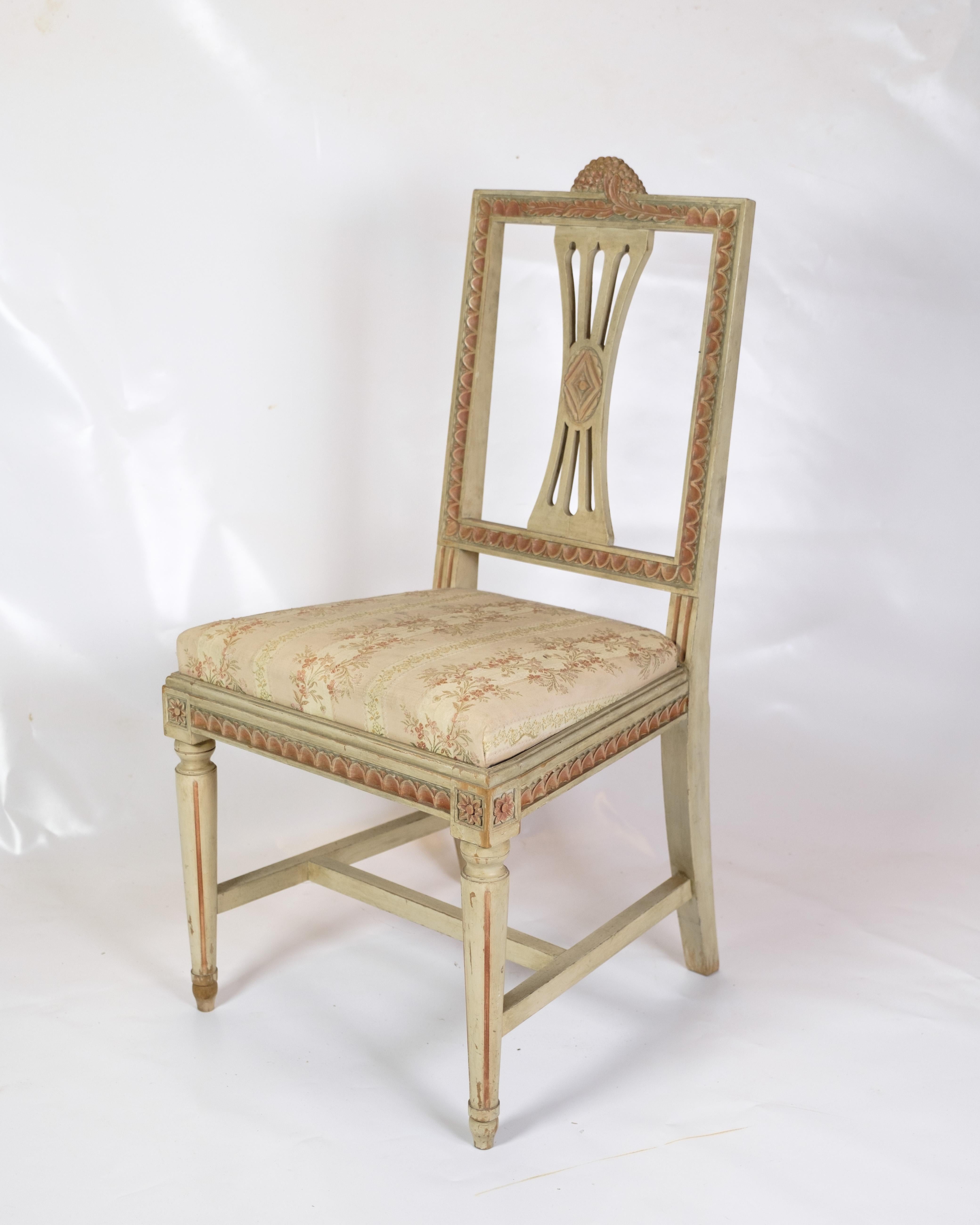 Danish A Set Of 2 Gustavian Style Chairs From 1880s  For Sale