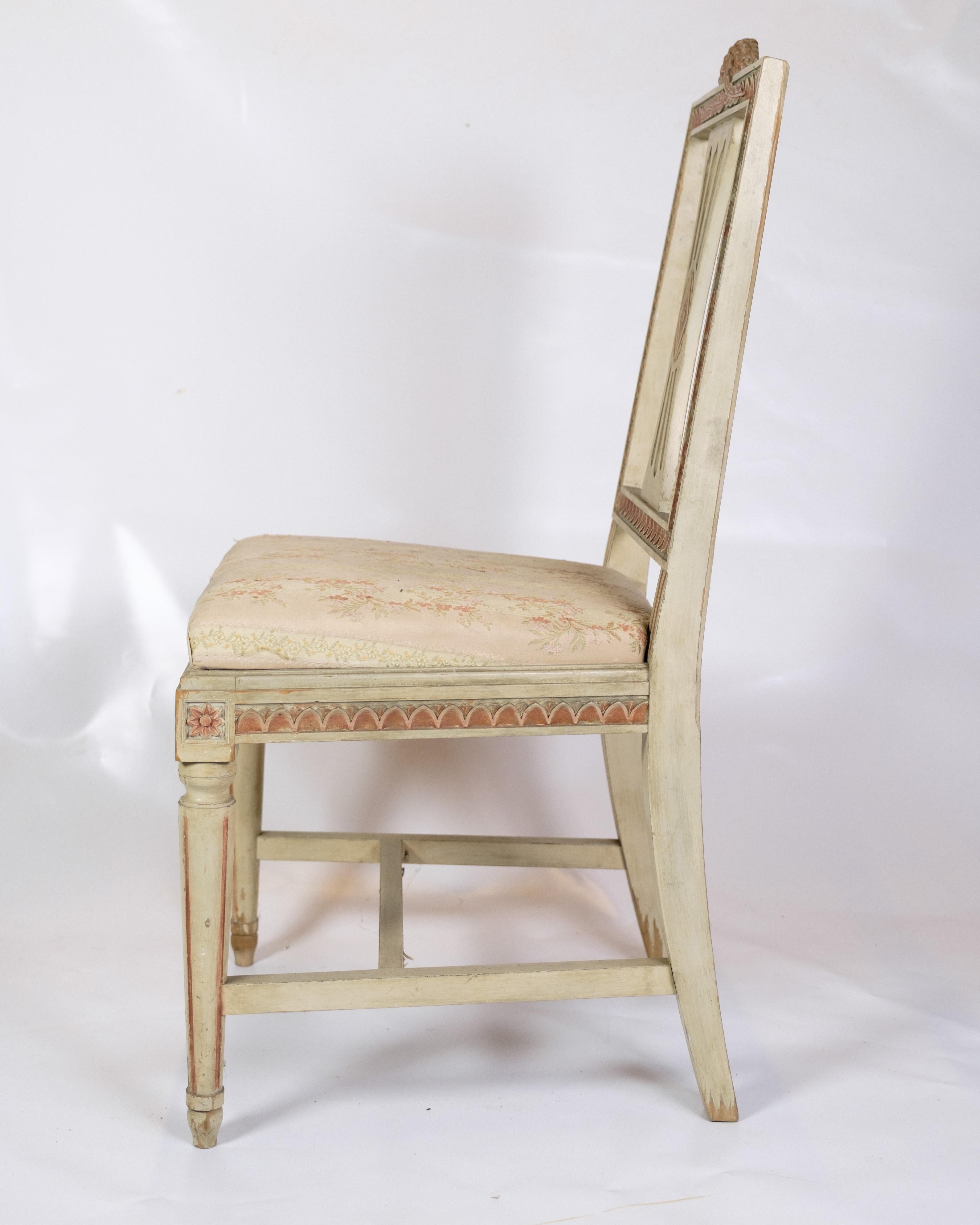 Wood A Set Of 2 Gustavian Style Chairs From 1880s  For Sale
