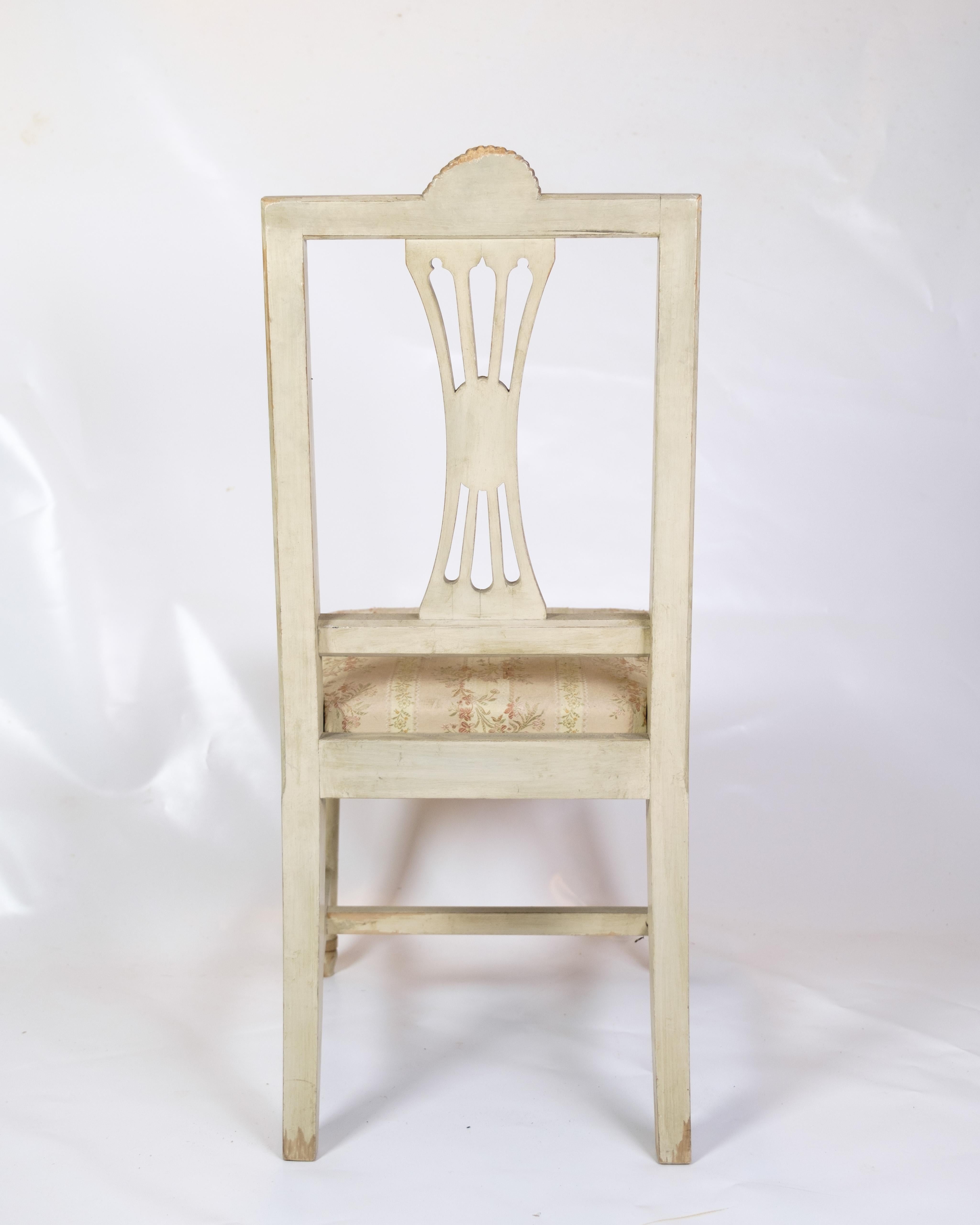 A Set Of 2 Gustavian Style Chairs From 1880s  For Sale 1