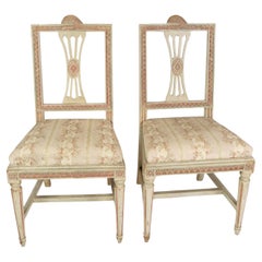 Used A Set Of 2 Gustavian Style Chairs From 1880s 