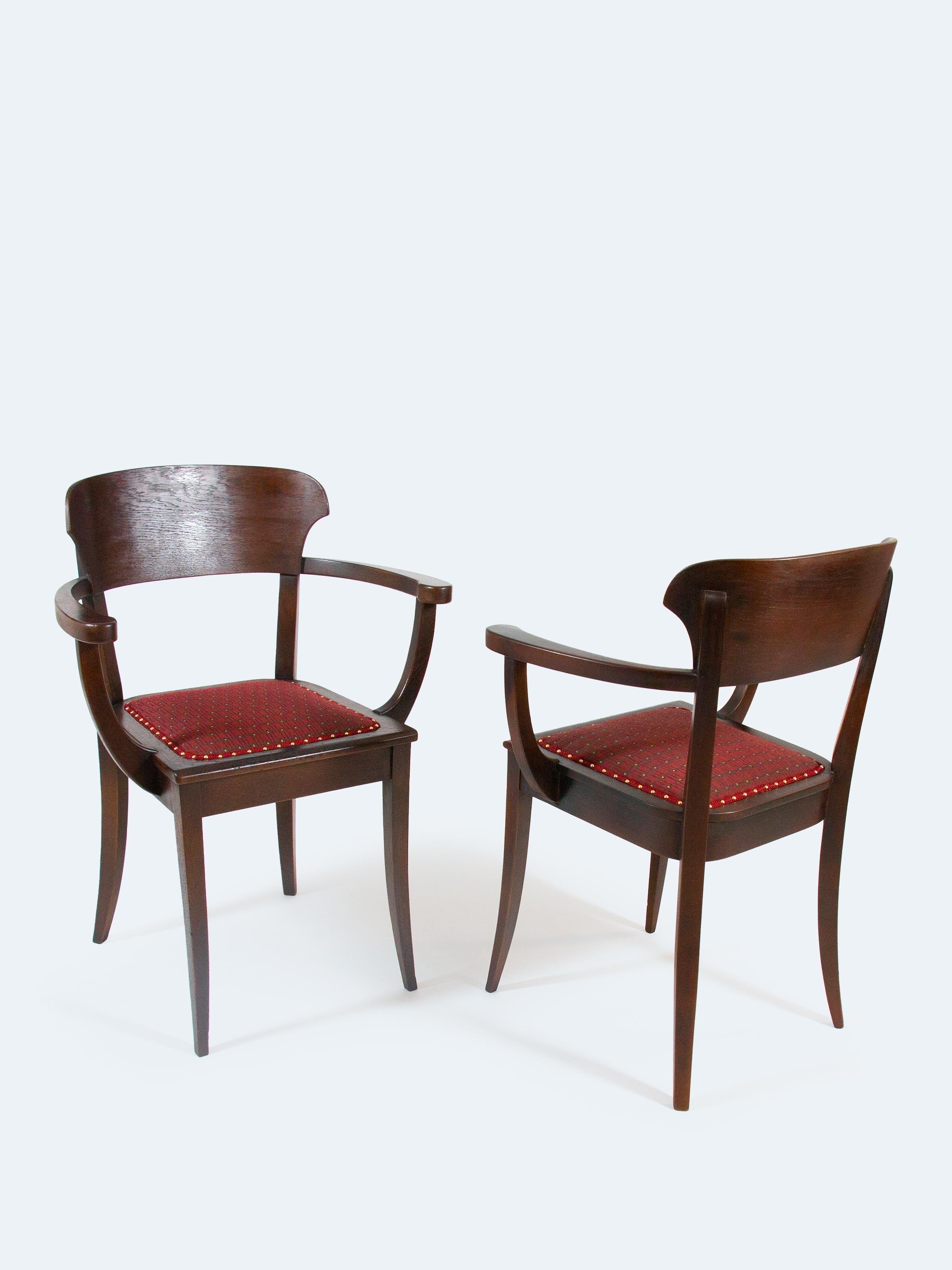 Lana Set di 2 poltrone Jugendstil di Richard Riemerschmid, 1919 in vendita