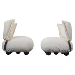 Set of 2 “Le Bugie” Chairs by Alessandro Becchi for Giovannetti, Italy, 1972