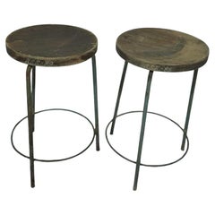 Ensemble de 2 tabourets Pierre Jeanneret PJ-SI-57-A, Chandigarh, années 1960