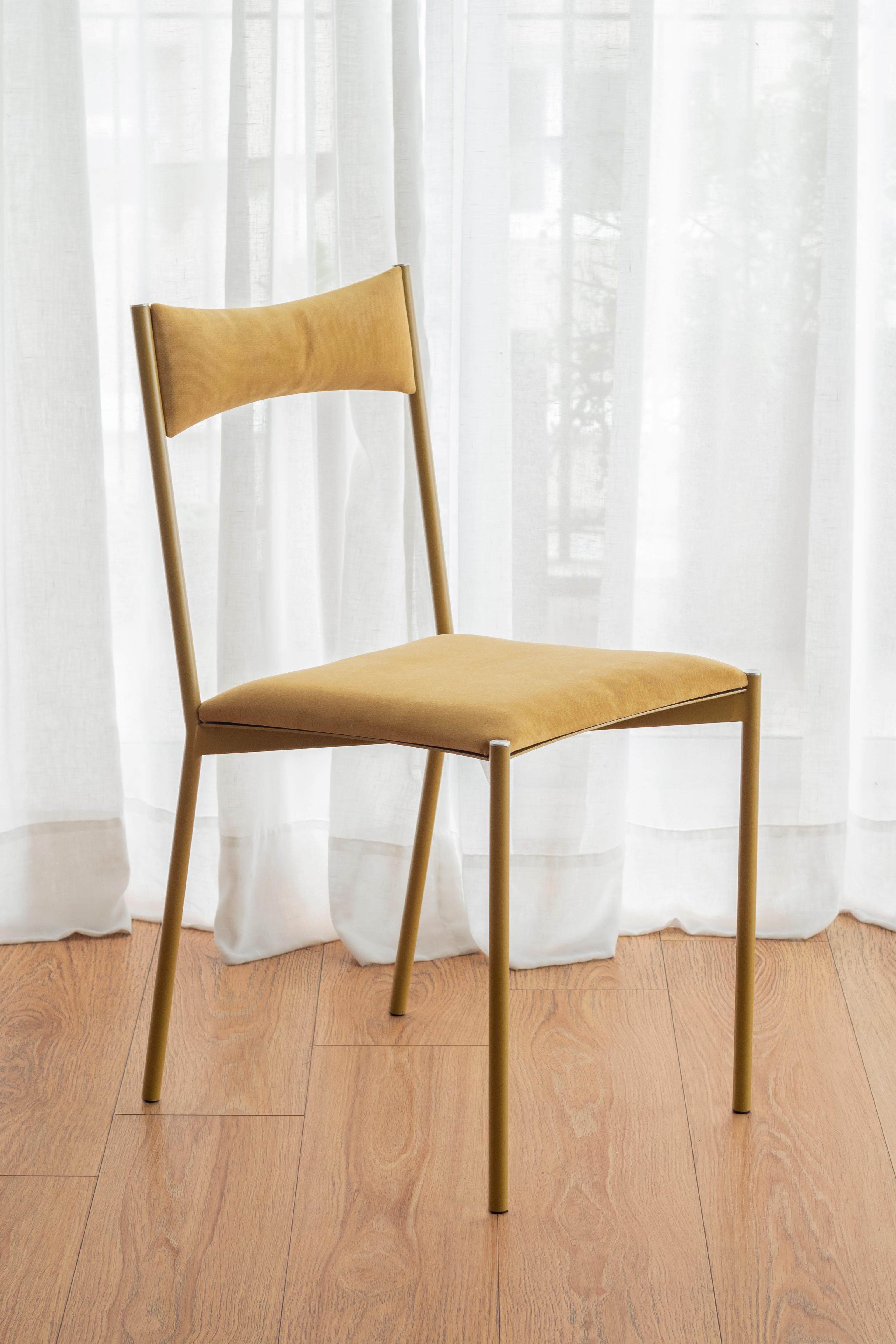 Argentine Set of 2 Tensa Chairs, Yellow by Ries