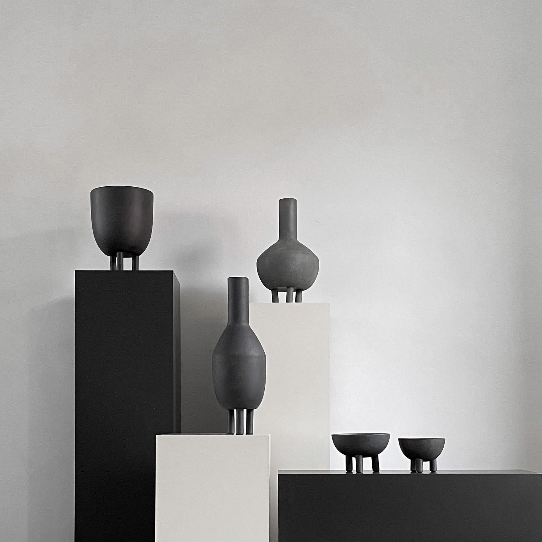 Danish Set of 2 Terracotta Duck Vase Slim by 101 Copenhagen