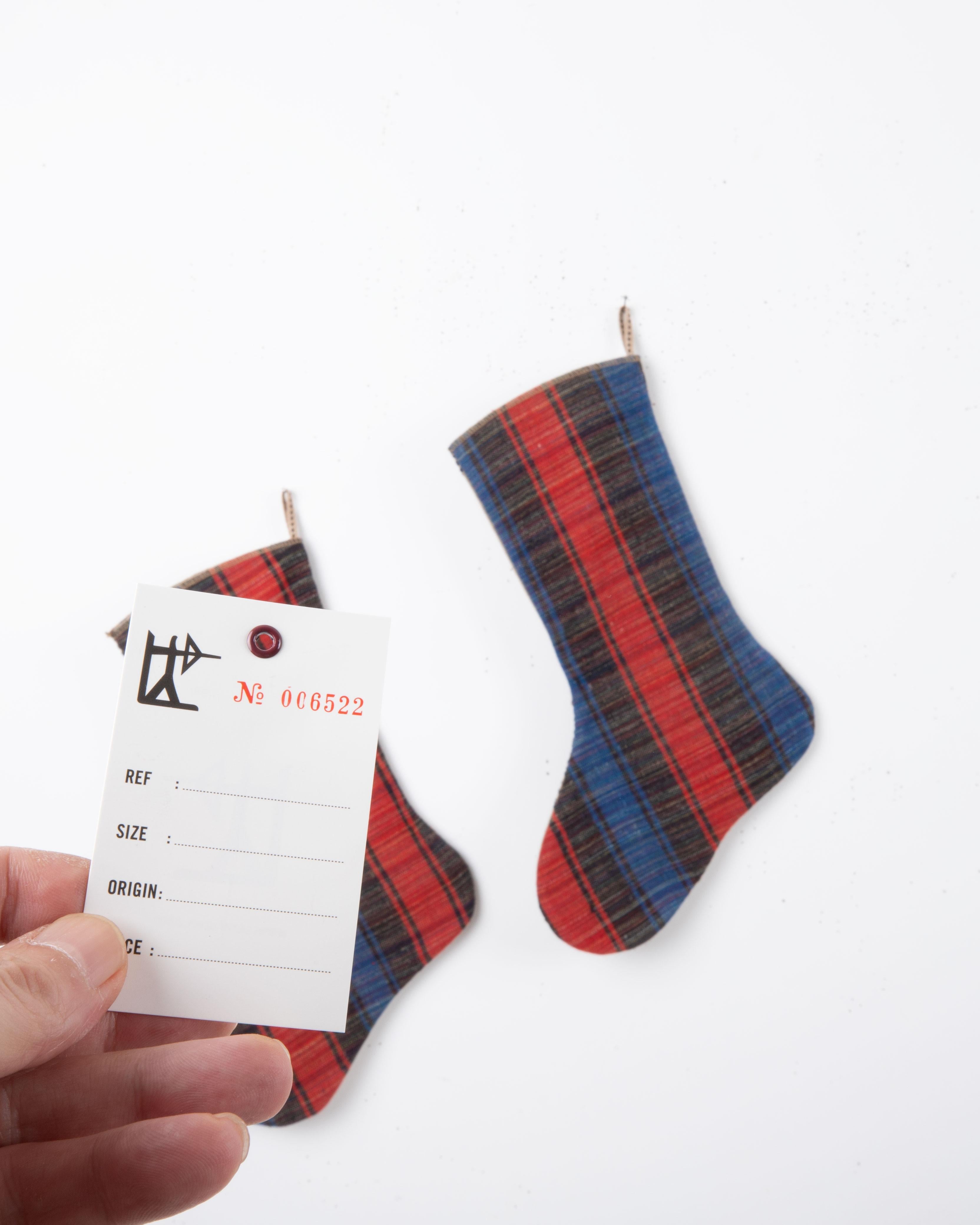 Turkish A Set of 2 Vintage Anatolian Cicim Christmas stockings For Sale