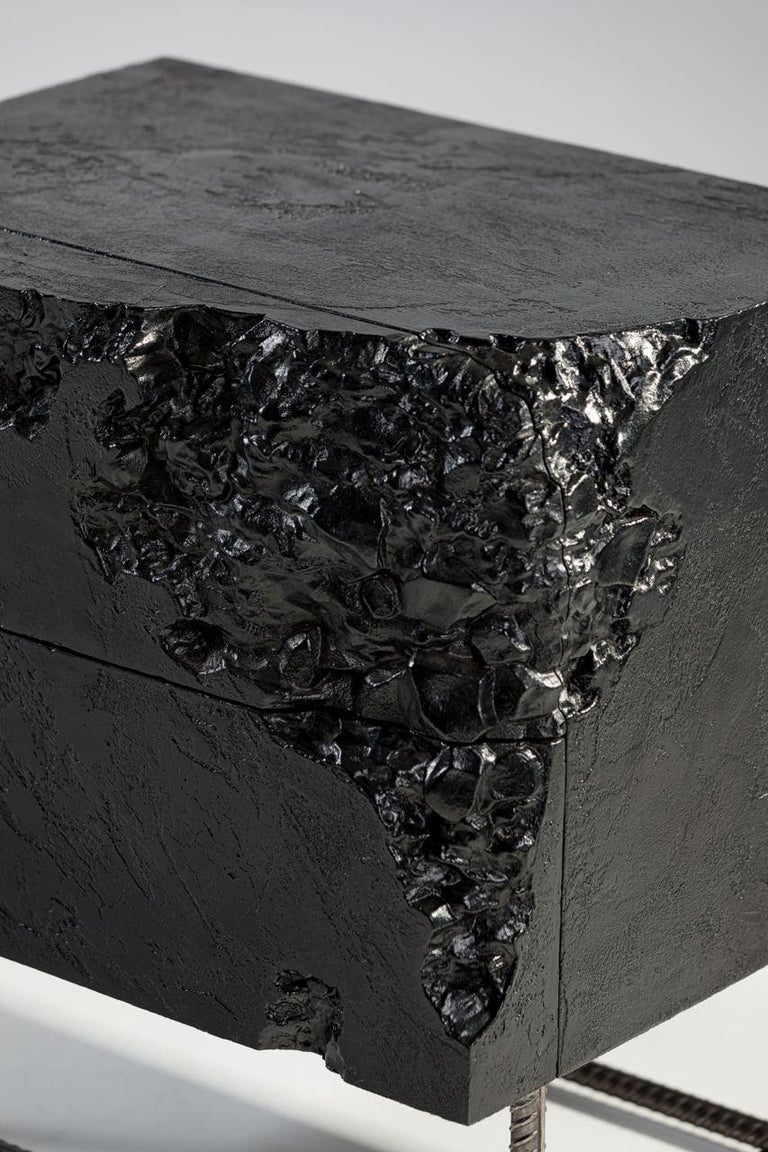 Set of 2 Wooden Black Bedside Tables, Perfect Item for Your Bedroom For Sale at 1stDibs black