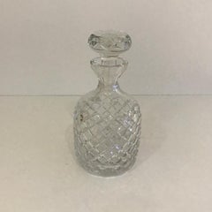 A set of 3 cut crystal decanters, or available individually.