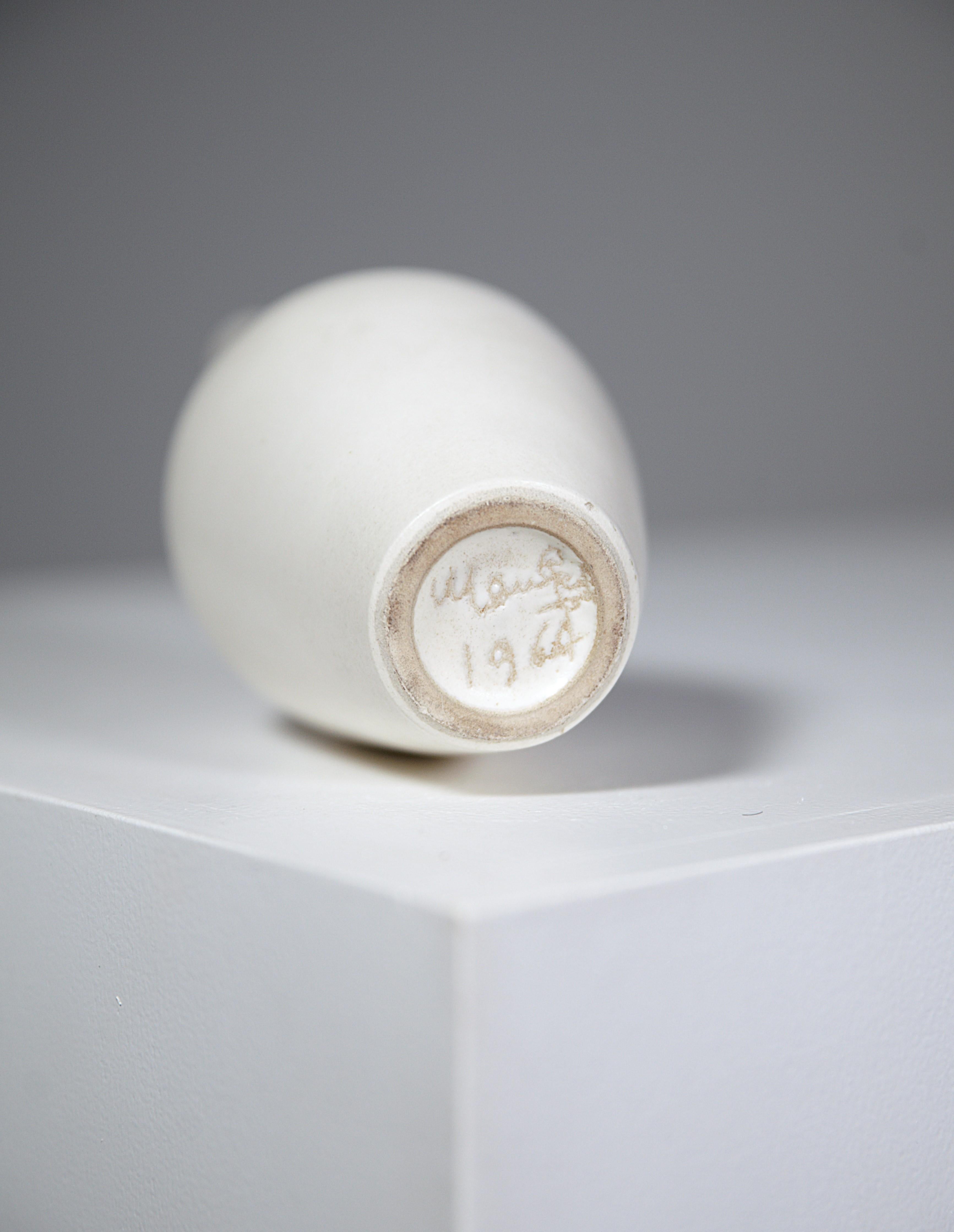 Smaltato Set di 3 delicate bottiglie in ceramica di René Maurel Francia anni '70 in vendita