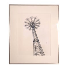 Set of 3 Framed Black and White Coney Island Photographs, Leonard Lewis, 1999