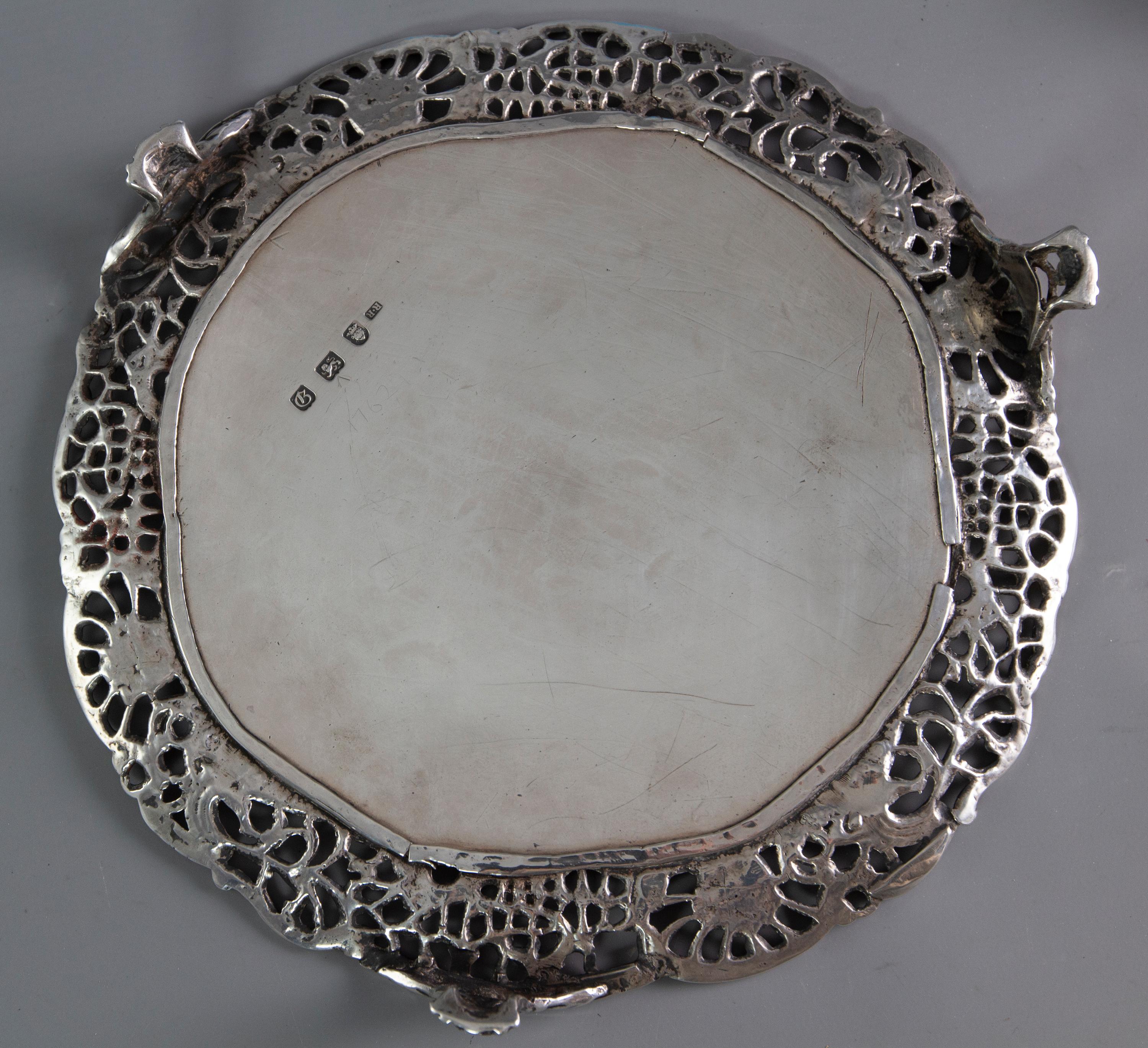 Set of 3 George III Silver Salvers or Trays, London 1762 by Richard Rugg For Sale 2