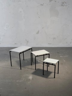 A Set of 3 Mid-Century-Modern GIGOGNE TABLES, France 1960
