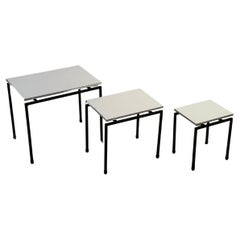 Vintage A Set of 3 Mid-Century-Modern GIGOGNE TABLES, France 1960