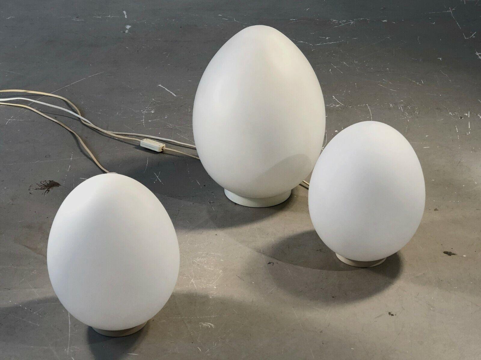 Un ensemble de 3 LAMPS EGG post-modernes SPACE-AGE, par VIANNE, France 1970 Bon état - En vente à PARIS, FR