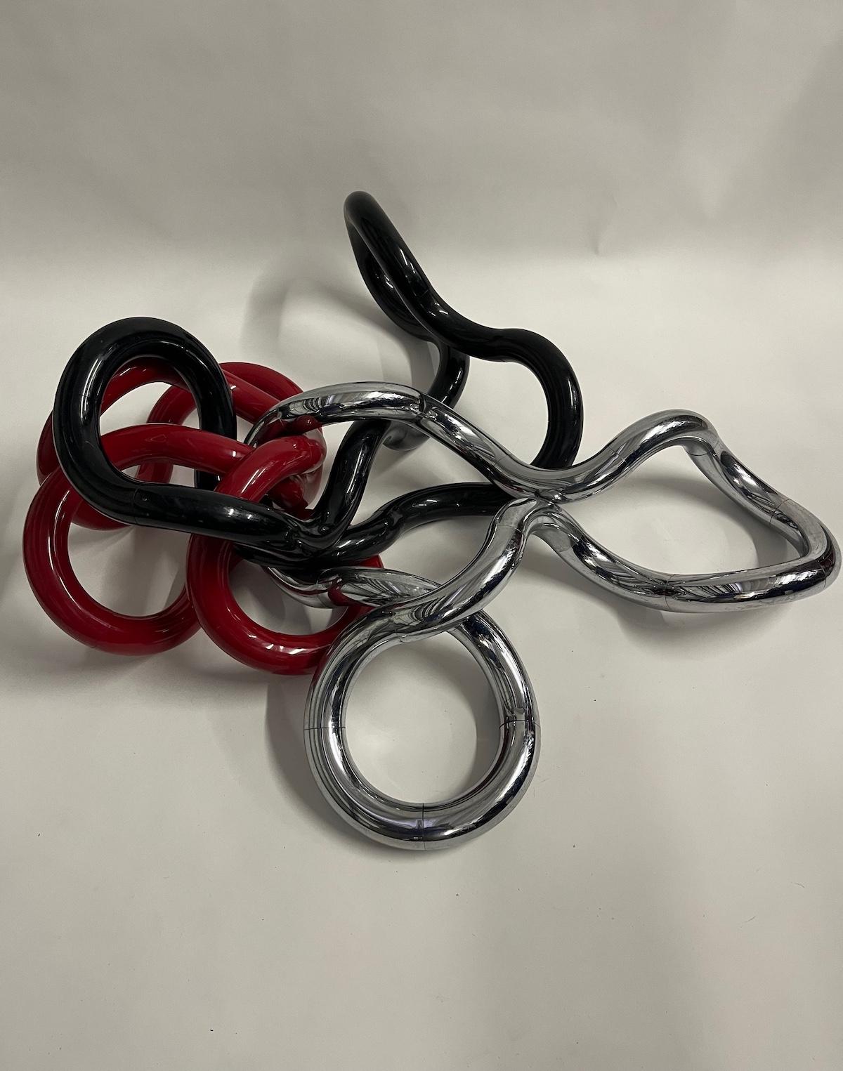 Conjunto de 3 Esculturas Enredadas Plástico en venta