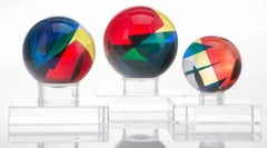 A Set of 3 Vasa Mihich Spheres