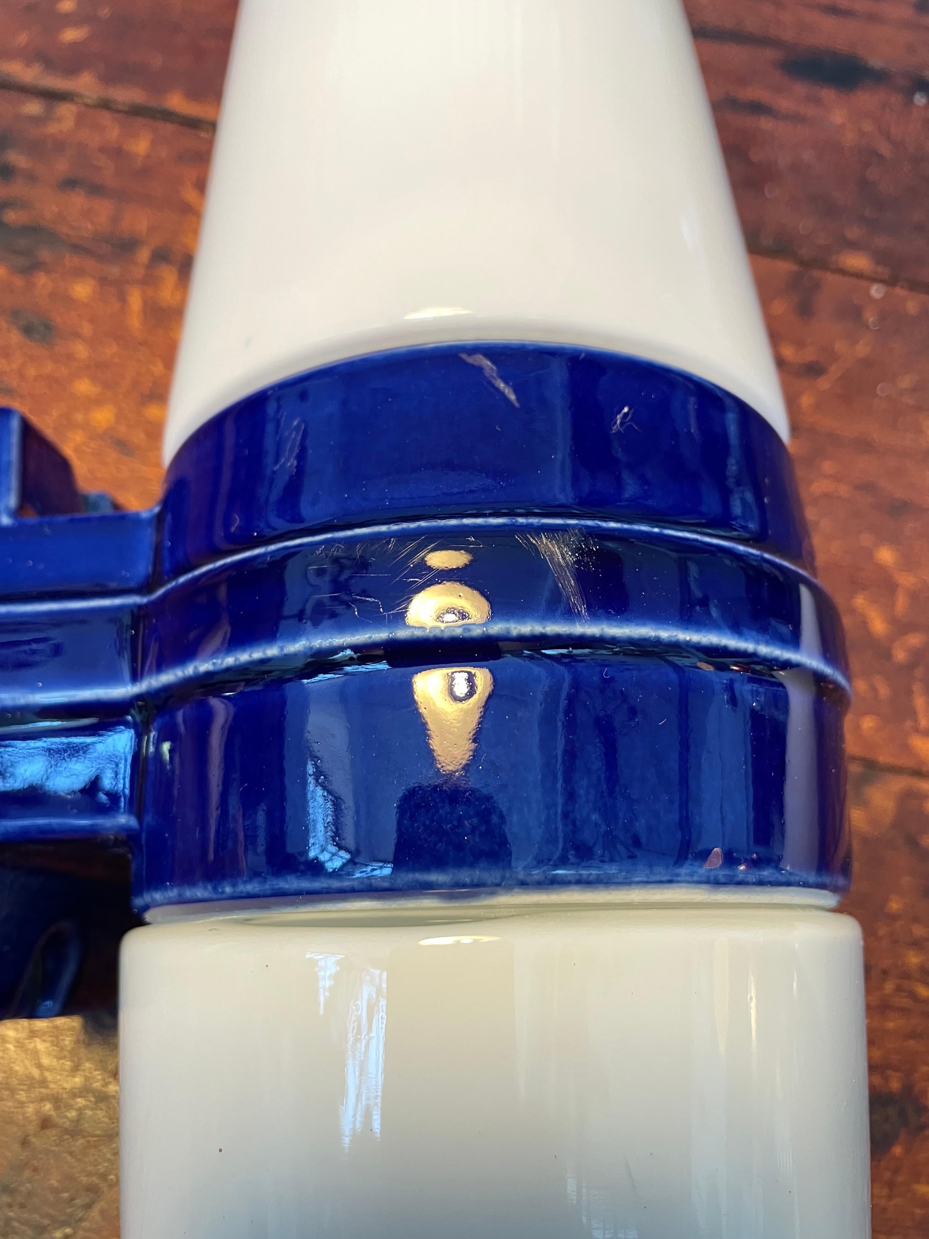 A set Of 3 Vintage Ifö of Sweden Ceramic Bathroom Lamps In Good Condition For Sale In Søborg, DK